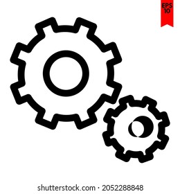 illustration of setting design icon