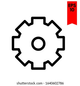 illustration of setting flat icon