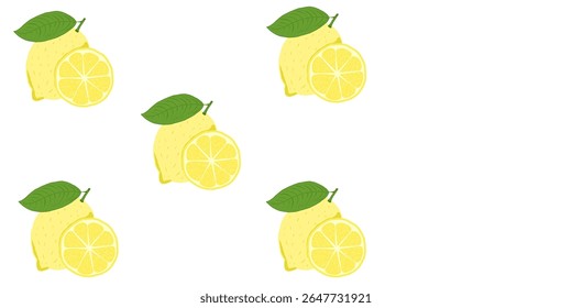 ilustração de vários limões amarelos como fundo