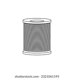 It is an illustration of the sewing machine thread.