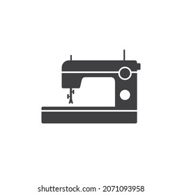 illustration of sewing machine, vector art.