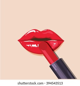 illustration. sexy lips