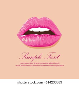 illustration. sexy lips