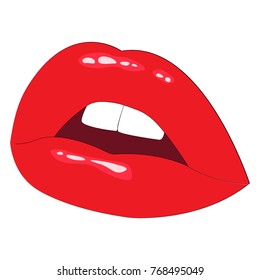 illustration. sexy lips