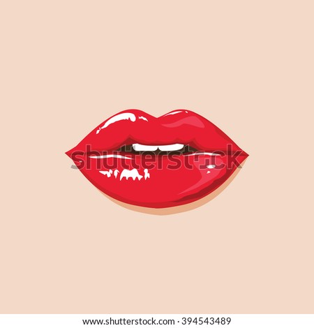 illustration. sexy lips
