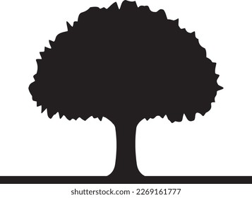 Illustration of shadows of overgrown trees