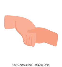 illustration of shaking hands, and different hand positions