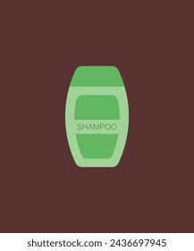 Abbildung von Shampoo-Verpackungen mit flachem Design