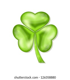 illustration shamrock isolated for Saint Patrick day - vector