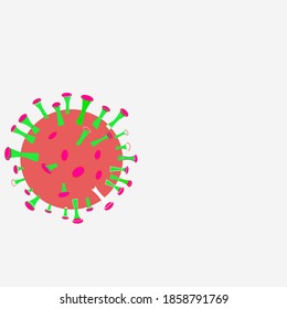 ilustración de la forma del coronavirus