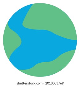 illustration of the shape of the earth that is not like the original