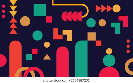 Fondo geométrico abstracto de la forma de la ilustración