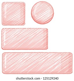 Ilustración de formas en un fondo blanco