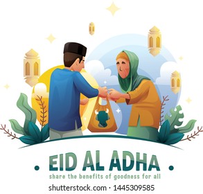 Illustration Share The Benefits In Eid Al Adha