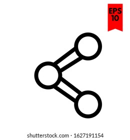 illustration of share flat icon