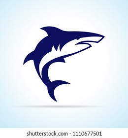 Illustration of shark design on white background