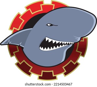 Illustration shark logo for esport and others