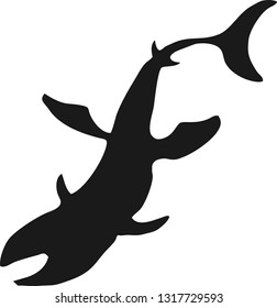 illustration of shark silhouettes