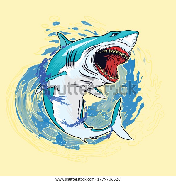 1,509 Shark Jumping Out Of Water Vector Images, Stock Photos & Vectors ...