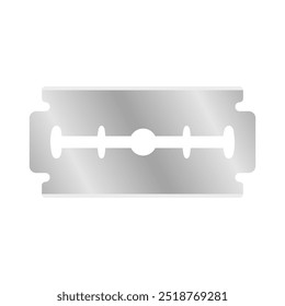 Illustration eines Rasierklingenvektors, isoliert auf Weiß. Vektorgrafik der Rasierklinge.