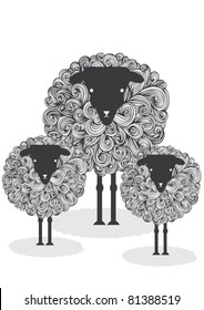 illustration sheep