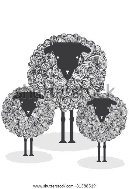 イラスト羊 のベクター画像素材 ロイヤリティフリー