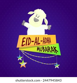 Ilustración de ovejas para el fondo de Eid-Ul-Adha para la celebración del festival comunitario musulmán