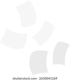 Illustration of a sheet of paper falling