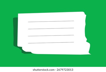 ilustração de uma folha de papel rasgado.eps