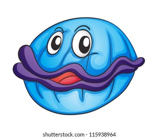 ilustración de un pez cáscara sobre un fondo blanco