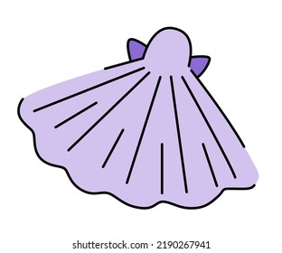 Illustration of shell isolated on white background