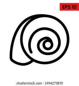 illustration of shell line icon