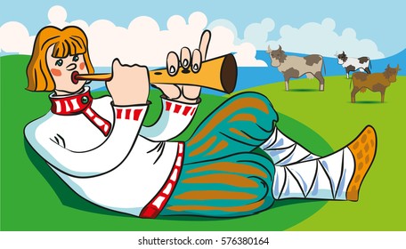 illustration of the shepherd