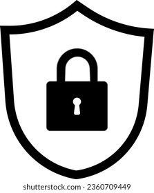 illustration of a shield and a castle on a transparent background