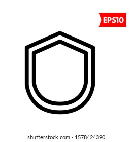 illustration of shield flat icon
