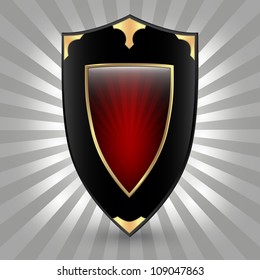 Illustration of shield inspired by historic shields