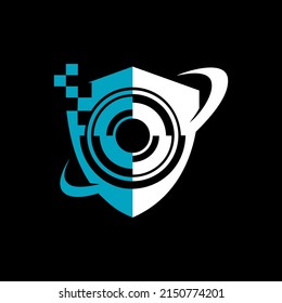 eine Illustration des Schildes, die die Technologie-Sicherheit darstellt