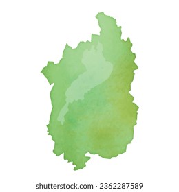 Illustration of Shiga in Japan, Vector illustration