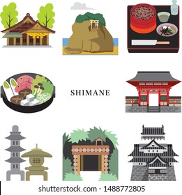 Illustration of Shimane trip in Japan