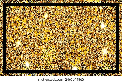 Illustration of shining gold background, vector graphics for elegant designs. Luxury and shine in every pixel. Perfect for high-end projects