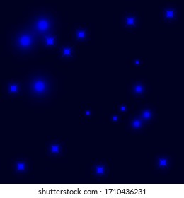 Illustration of a shining star or flare, many rays from one point . blue color bright lens flare rays light flashes leak movement for transitions on black background
