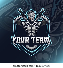 Illustration of shinobi logo for club team template