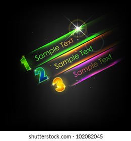 illustration of shiny background for different option or choice