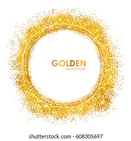 illustration of Shiny Glamorous Glittering Gold texture background