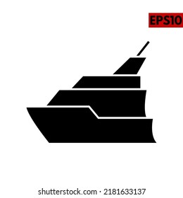 illustration of ship glyph icon