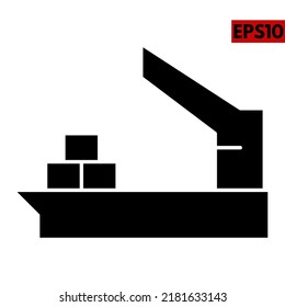 illustration of ship glyph icon