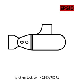 illustration of ship line icon