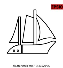 ilustración del icono de línea de envío