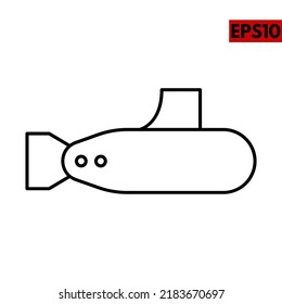 illustration of ship line icon