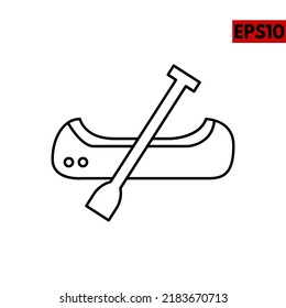 illustration of ship line icon